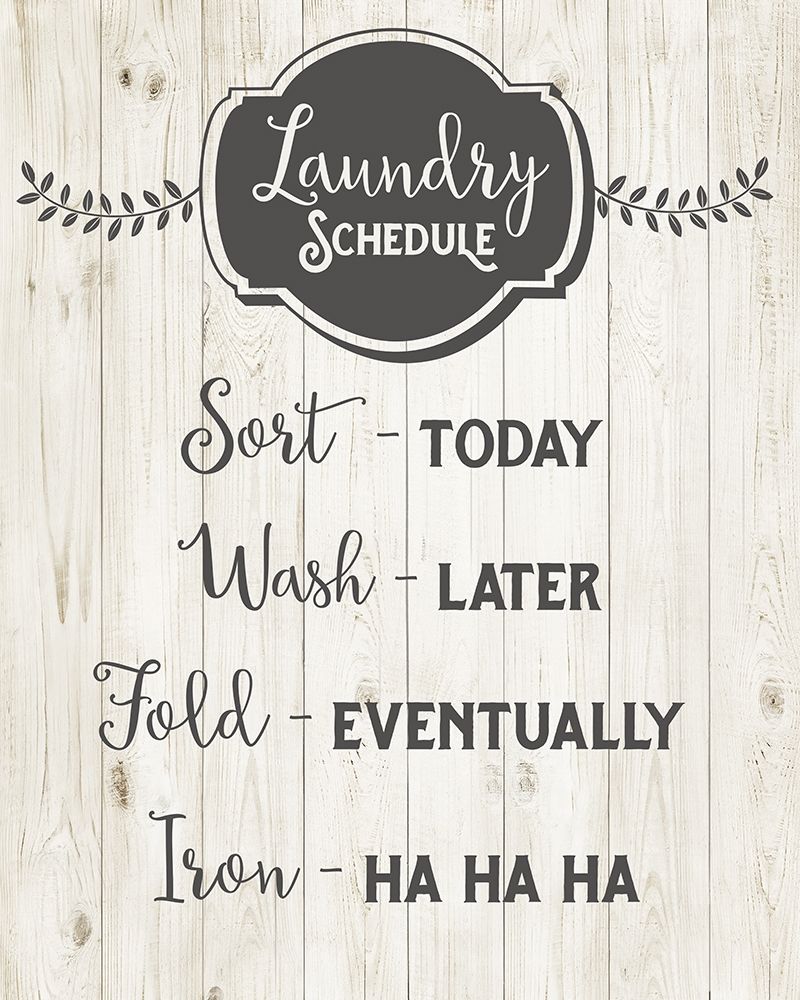 Laundry Schedule art print by Amanda Murray for $57.95 CAD