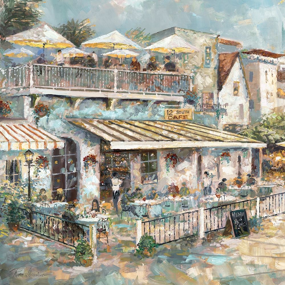 Rooftop Café - Detail I art print by Ruane Manning for $57.95 CAD