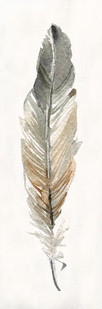 Neutral Feather I art print by Carol Robinson for $57.95 CAD