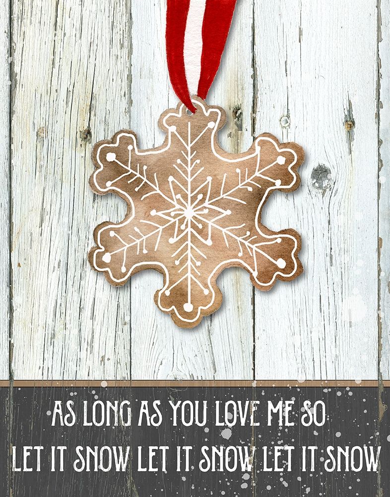 Gingerbread Snowflake art print by Carol Robinson for $57.95 CAD