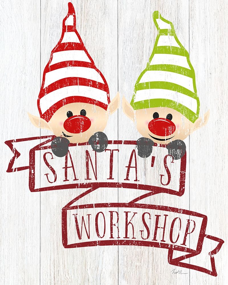 Santas Workshop art print by Natalie Carpentieri for $57.95 CAD