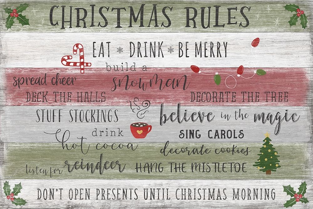 Christmas Rules art print by Natalie Carpentieri for $57.95 CAD