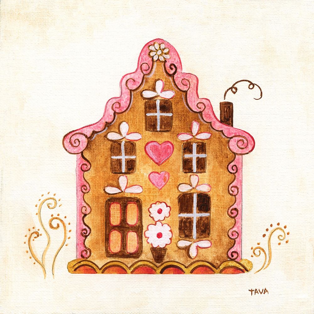 Gingerbread House I art print by Tava Studios for $57.95 CAD