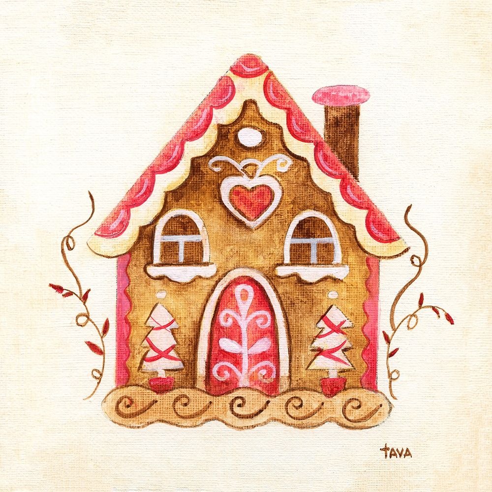 Gingerbread House III art print by Tava Studios for $57.95 CAD
