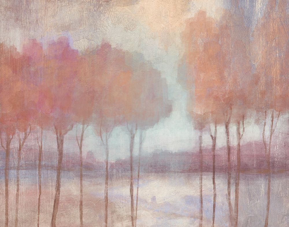 Blushing Trees art print by Nan for $57.95 CAD