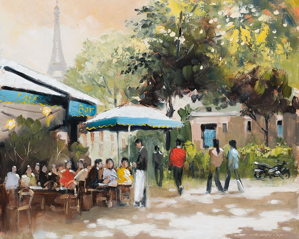 Paris Teal I art print by E. Anthony Orme for $57.95 CAD