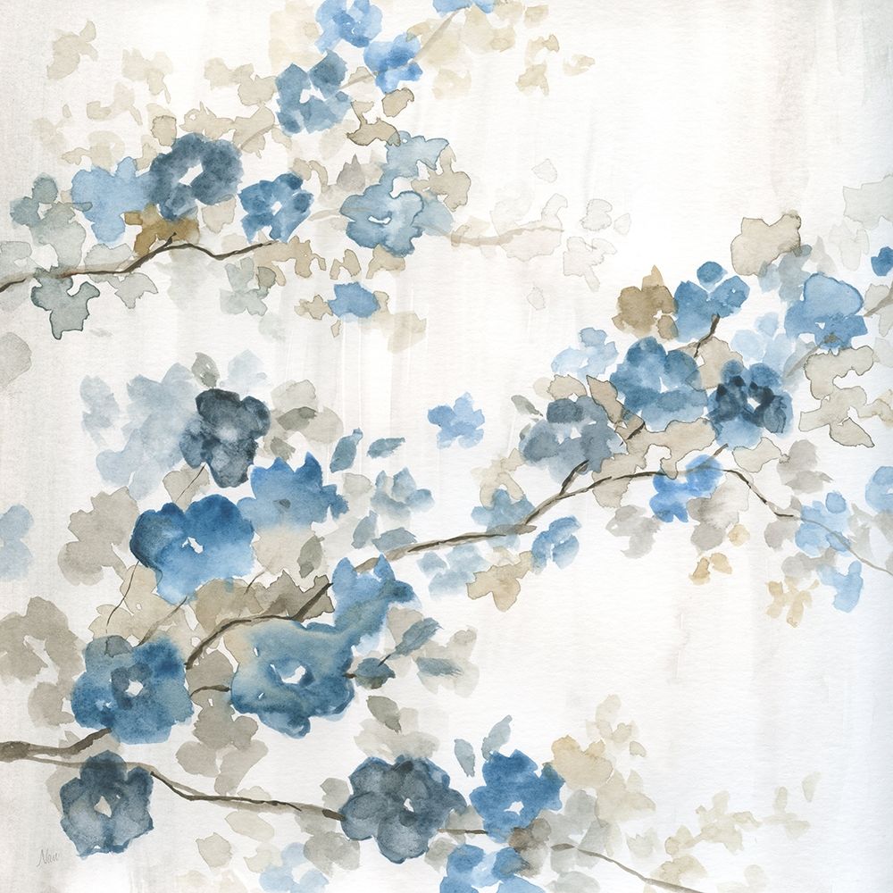 Dogwood in Blue I art print by Nan for $57.95 CAD