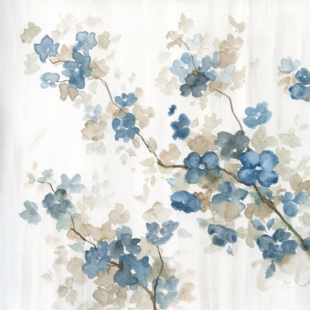 Dogwood in Blue II art print by Nan for $57.95 CAD