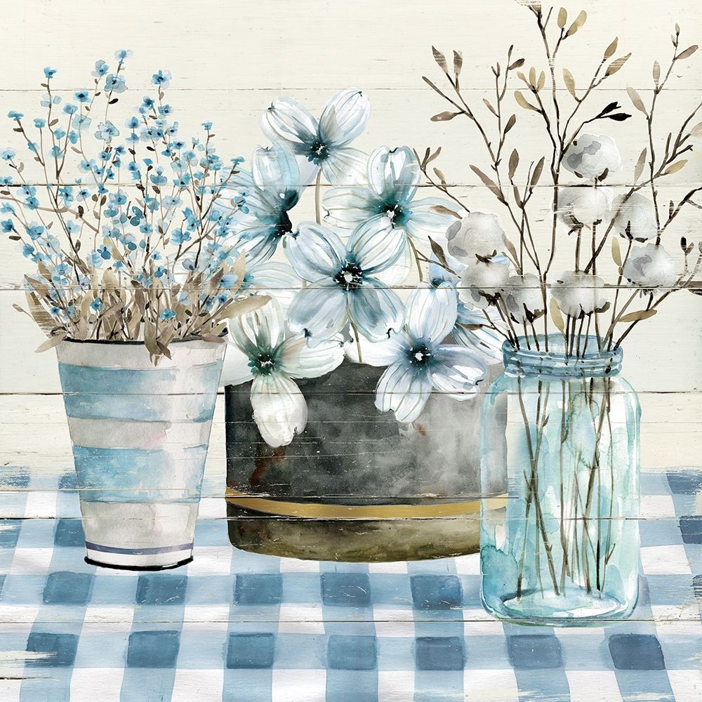 Blue Farmhouse art print by Carol Robinson for $57.95 CAD