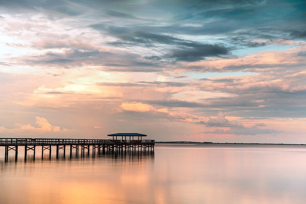 Harbor Sunset art print by Sheila Haddad for $57.95 CAD