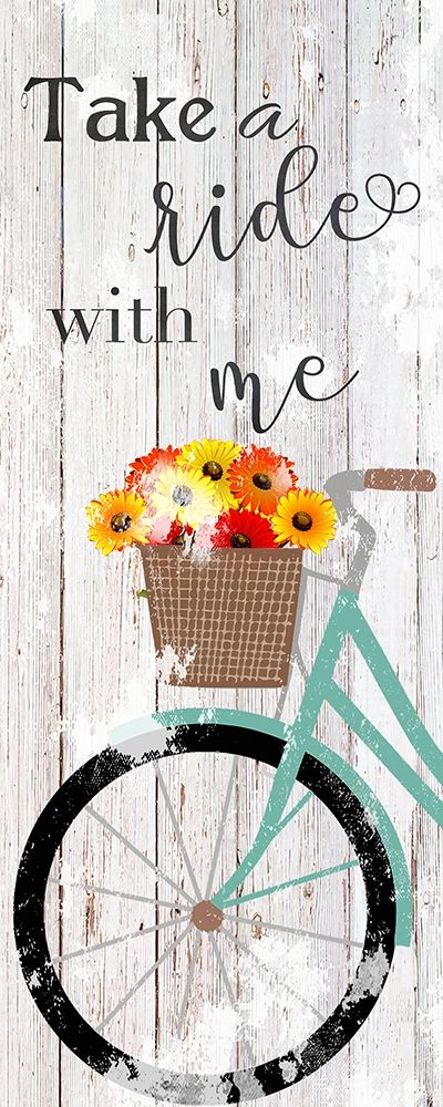 Bicycle Ride art print by Daniela Santiago for $57.95 CAD