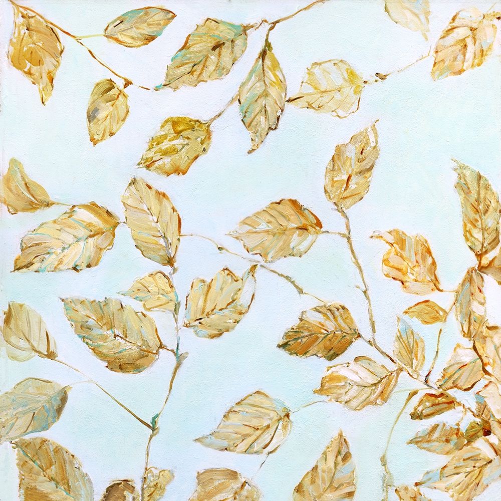 Dancing Birch Leaves art print by Sally Swatland for $57.95 CAD