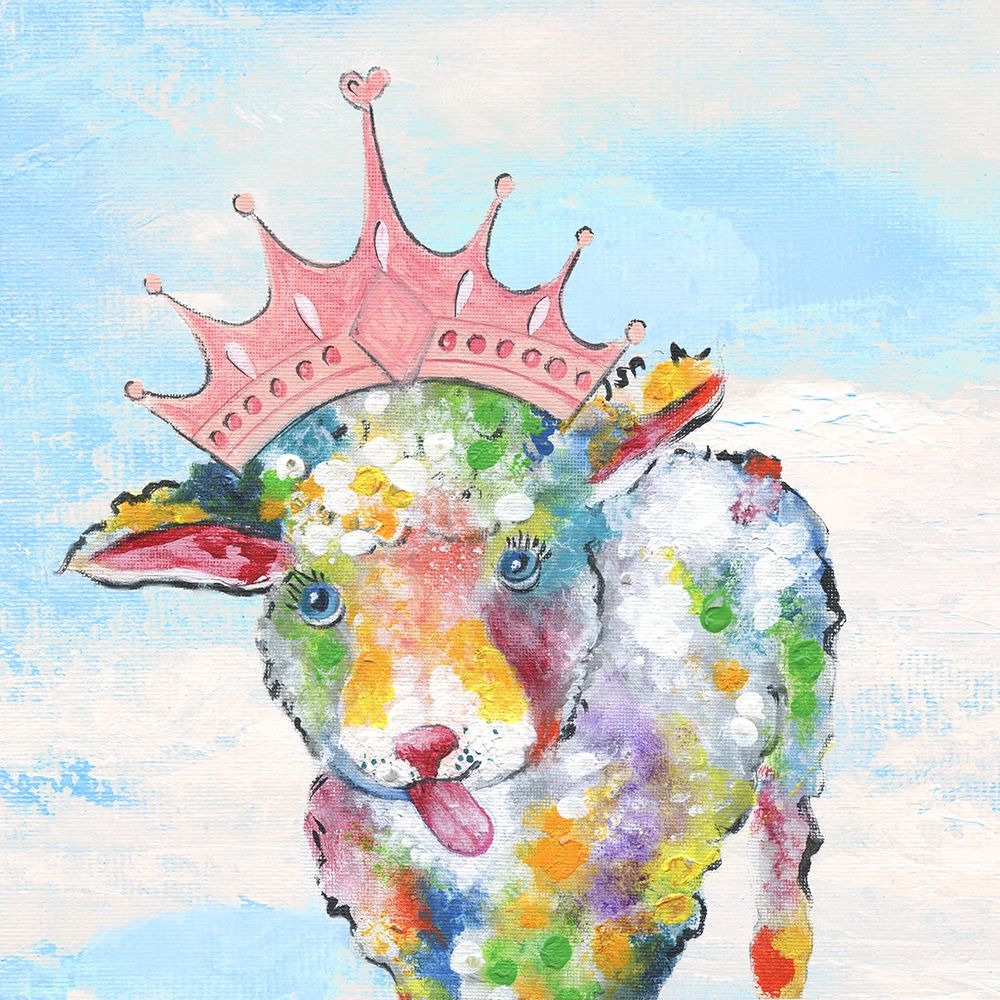Groovy Sheep and Sky art print by Tava Studios for $57.95 CAD