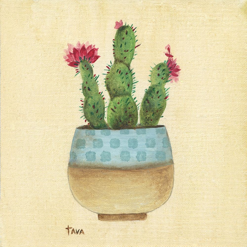 Flowering Cactus art print by Tava Studios for $57.95 CAD