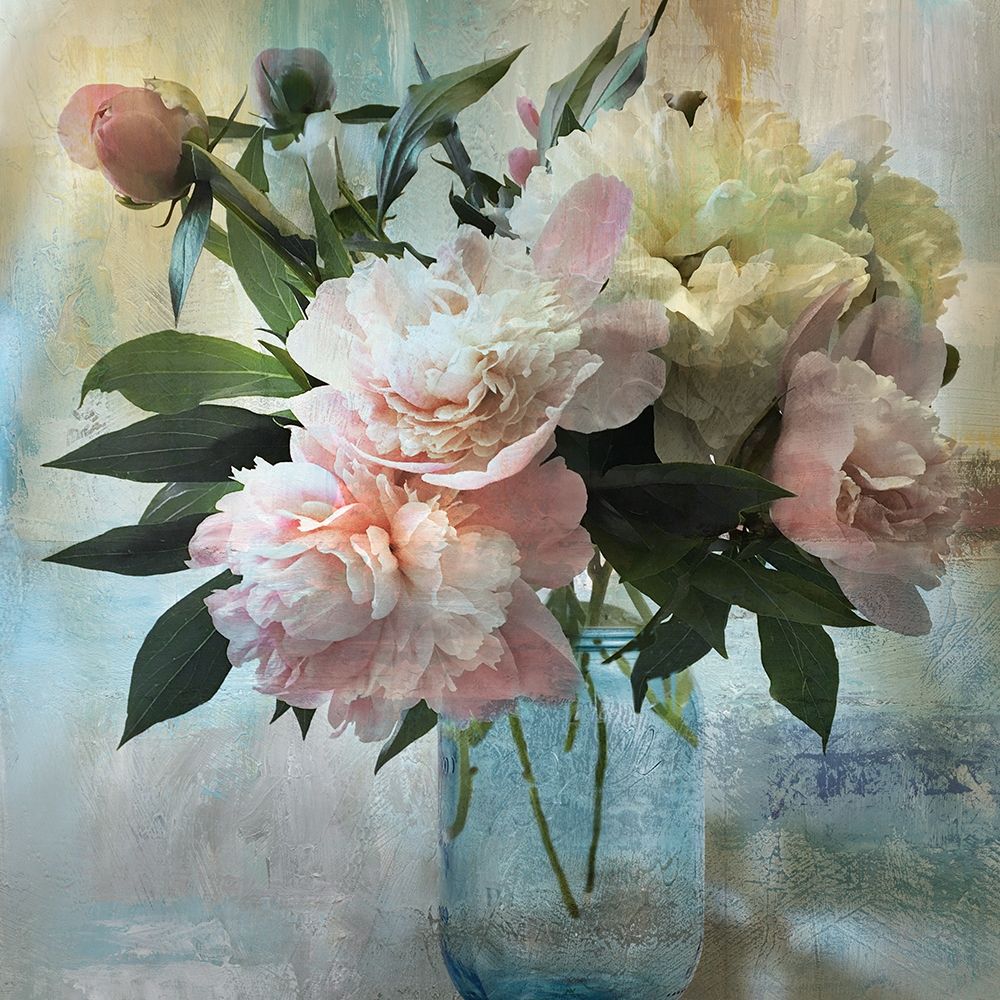 Peony Bouquet II art print by Nan for $57.95 CAD