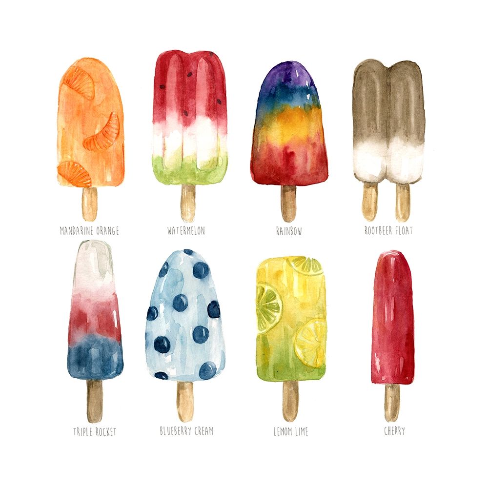 Popsicles Favorite Flavor art print by Carol Robinson for $57.95 CAD