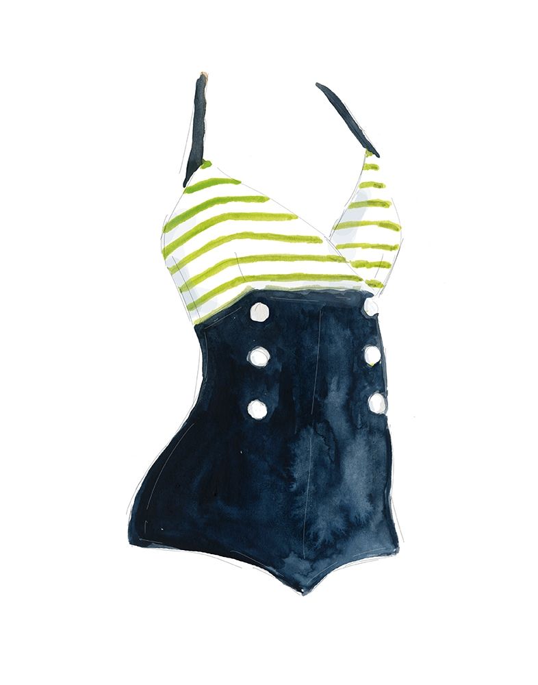 Vintage Swimwear I art print by Carol Robinson for $57.95 CAD
