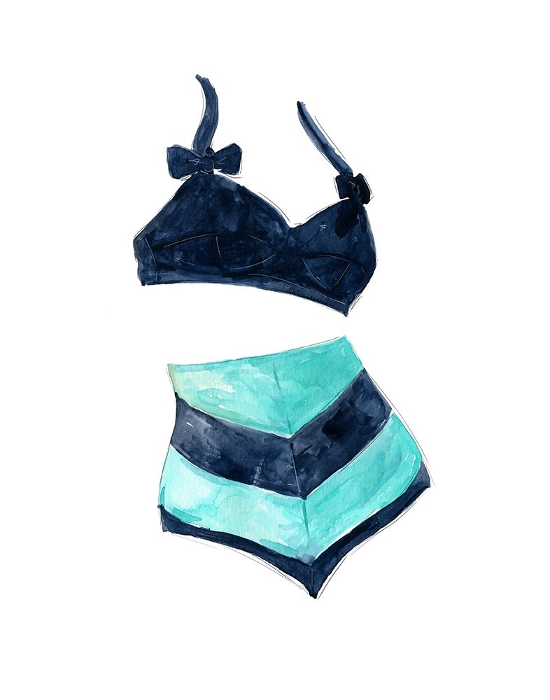 Vintage Swimwear III art print by Carol Robinson for $57.95 CAD