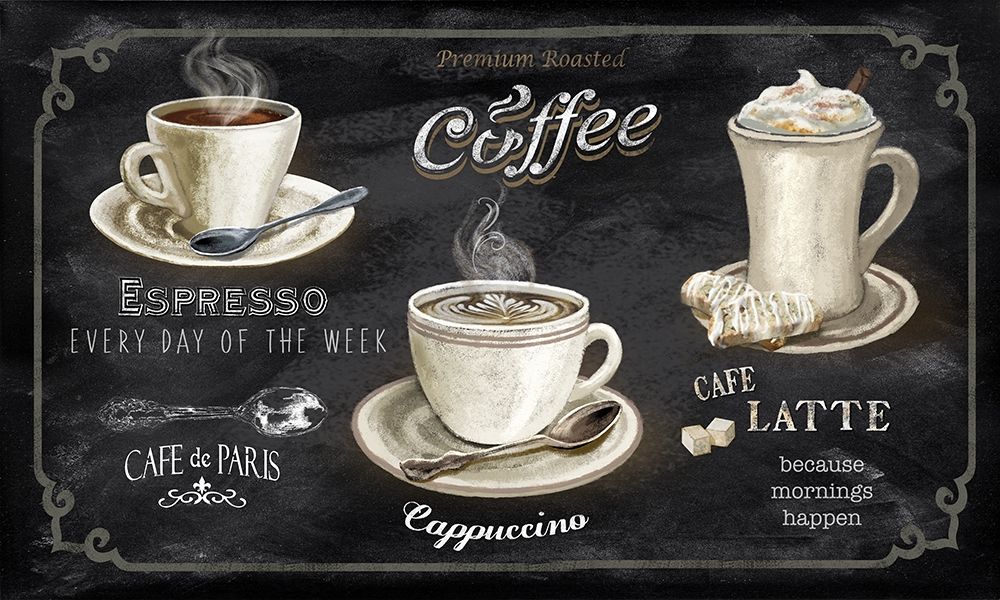 Coffee Trio art print by Conrad Knutsen for $57.95 CAD
