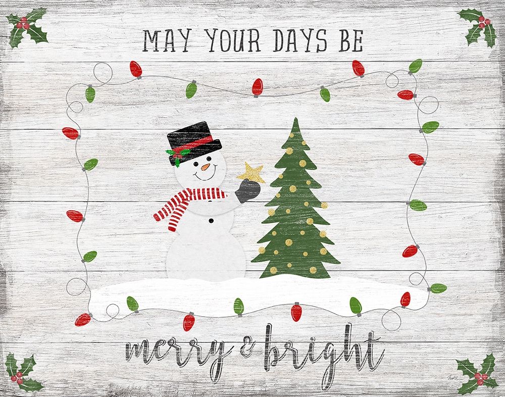 Merry and Bright art print by Natalie Carpentieri for $57.95 CAD