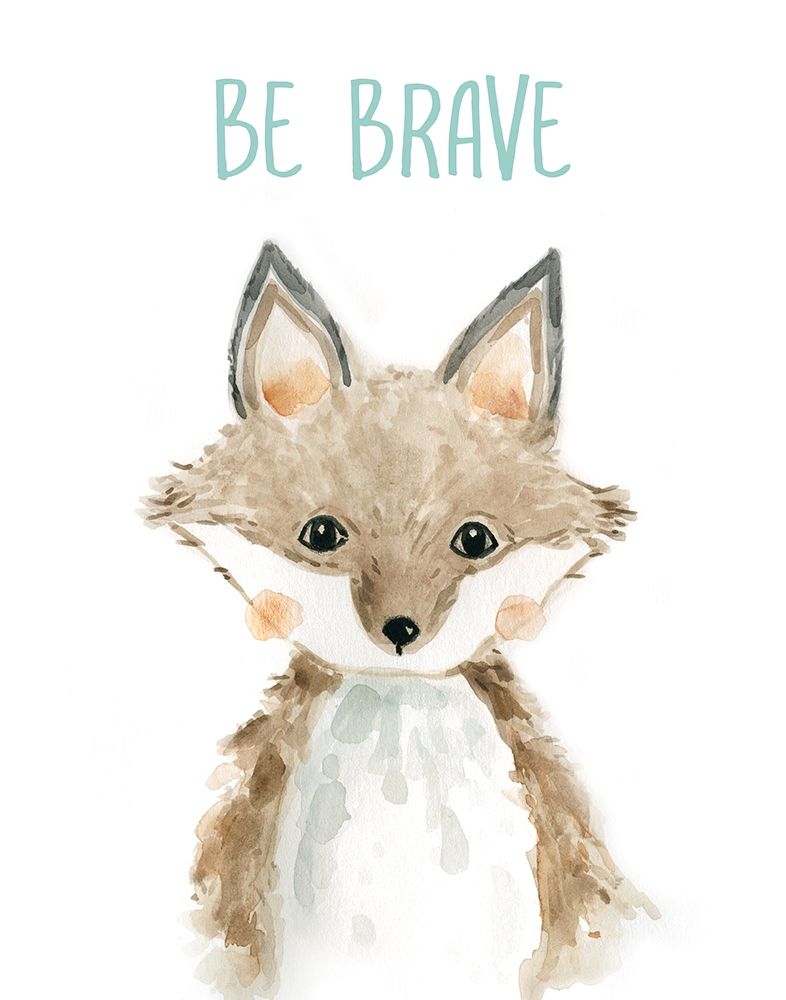 Be Brave Fox art print by Carol Robinson for $57.95 CAD
