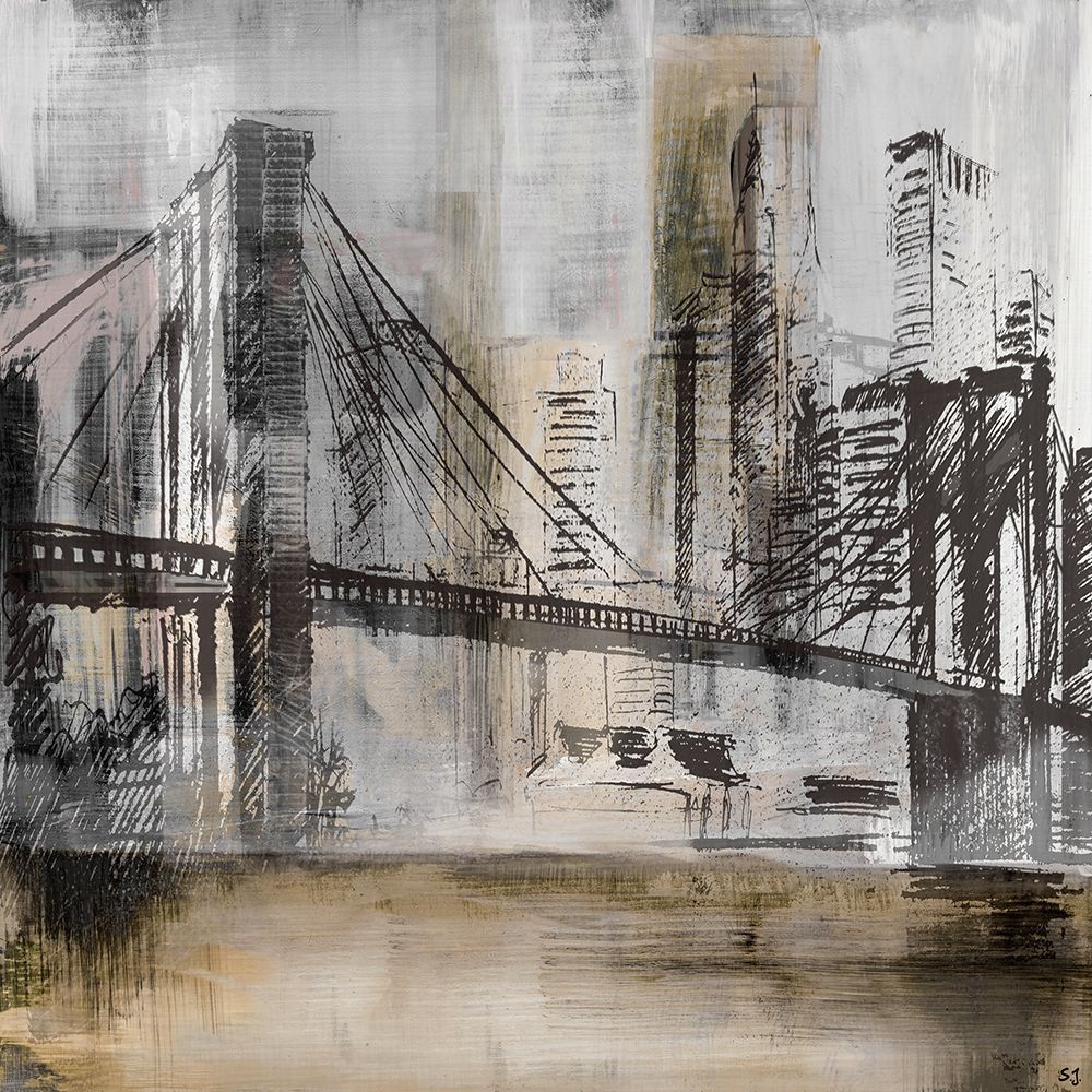 Brooklyn Bridge art print by Susan Jill for $57.95 CAD