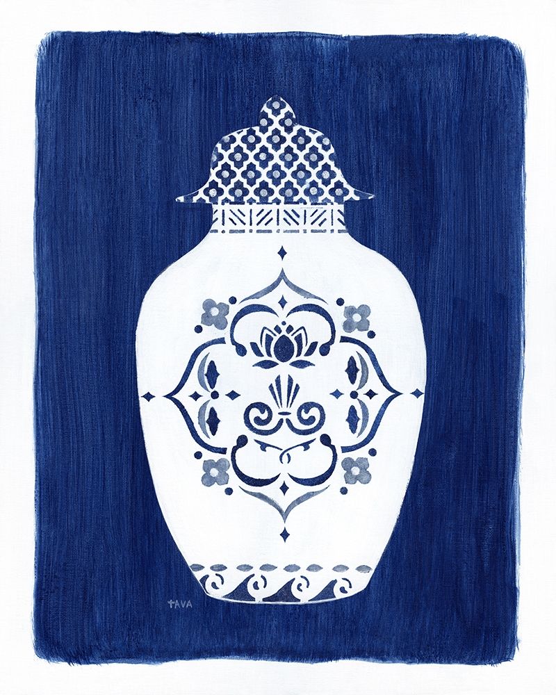 Sapphire Urn I art print by Tava Studios for $57.95 CAD