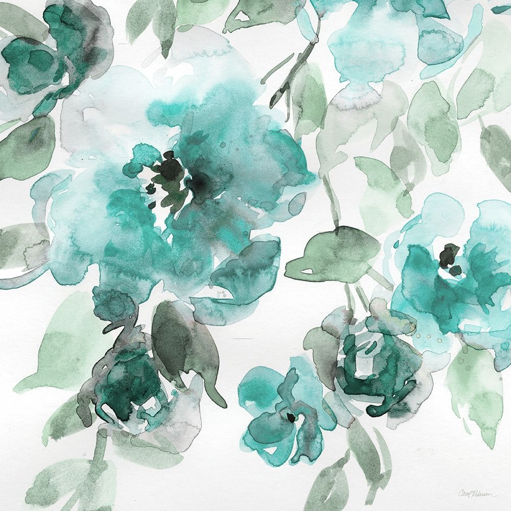 Belles Teal I art print by Carol Robinson for $57.95 CAD