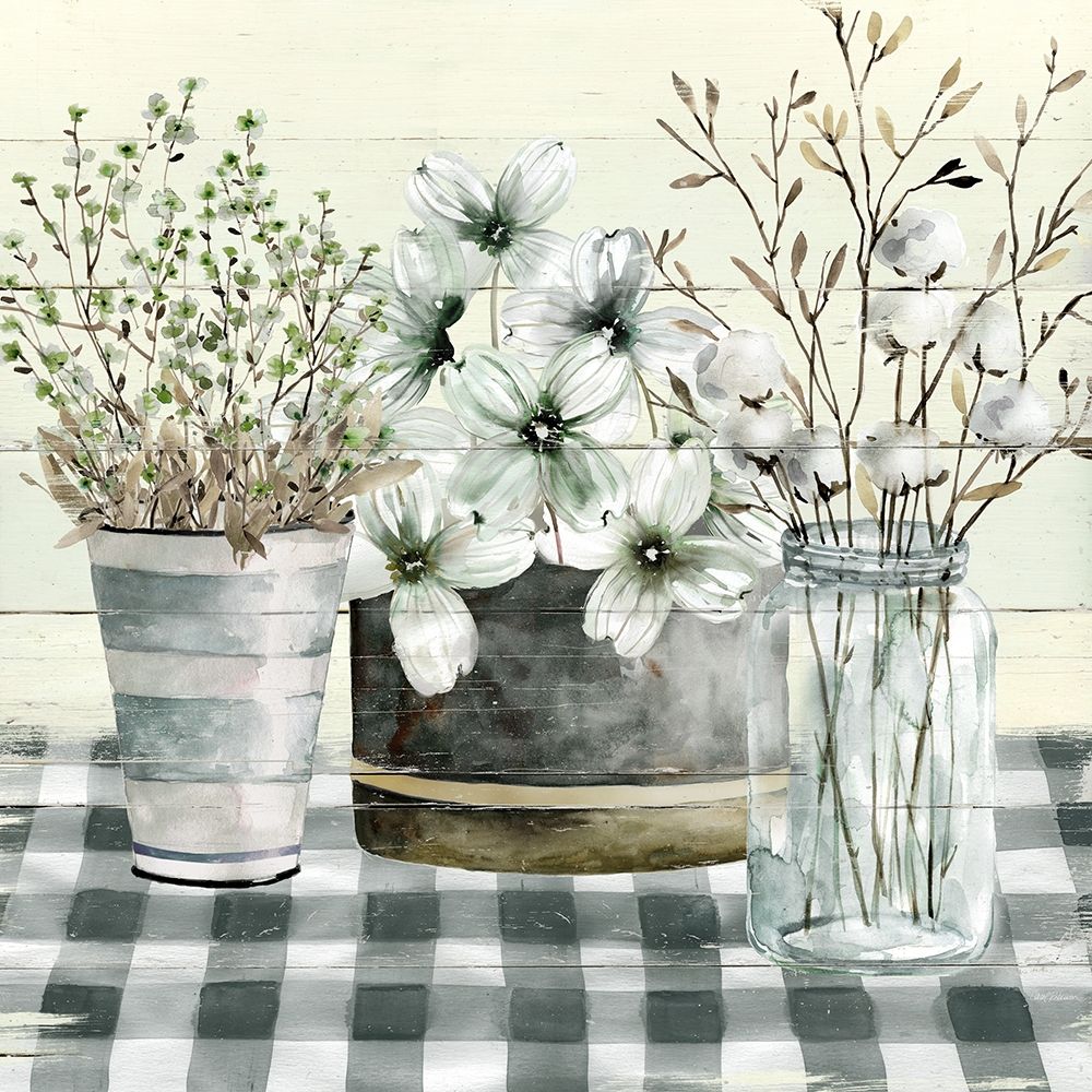 Spring Gingham II art print by Carol Robinson for $57.95 CAD