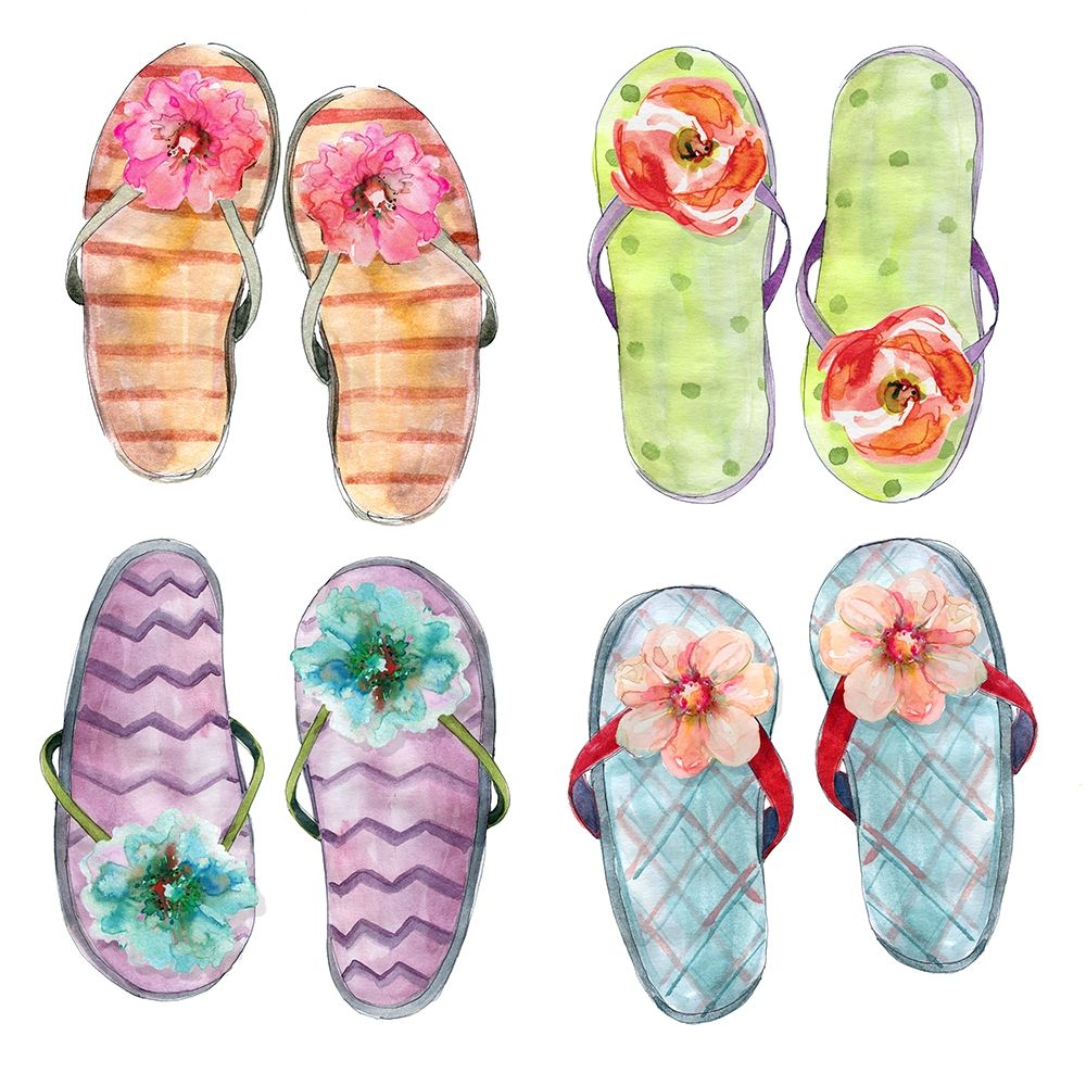 Flip Flop Fancy art print by Carol Robinson for $57.95 CAD