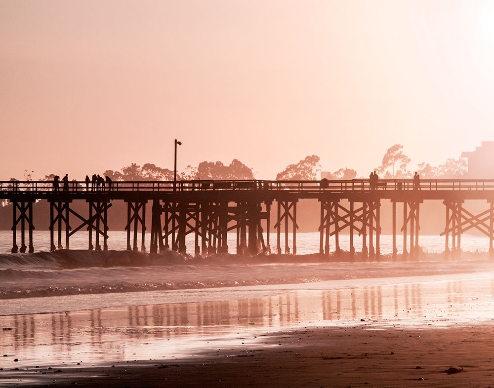 Pier at Sunset art print by Alison Jones for $57.95 CAD