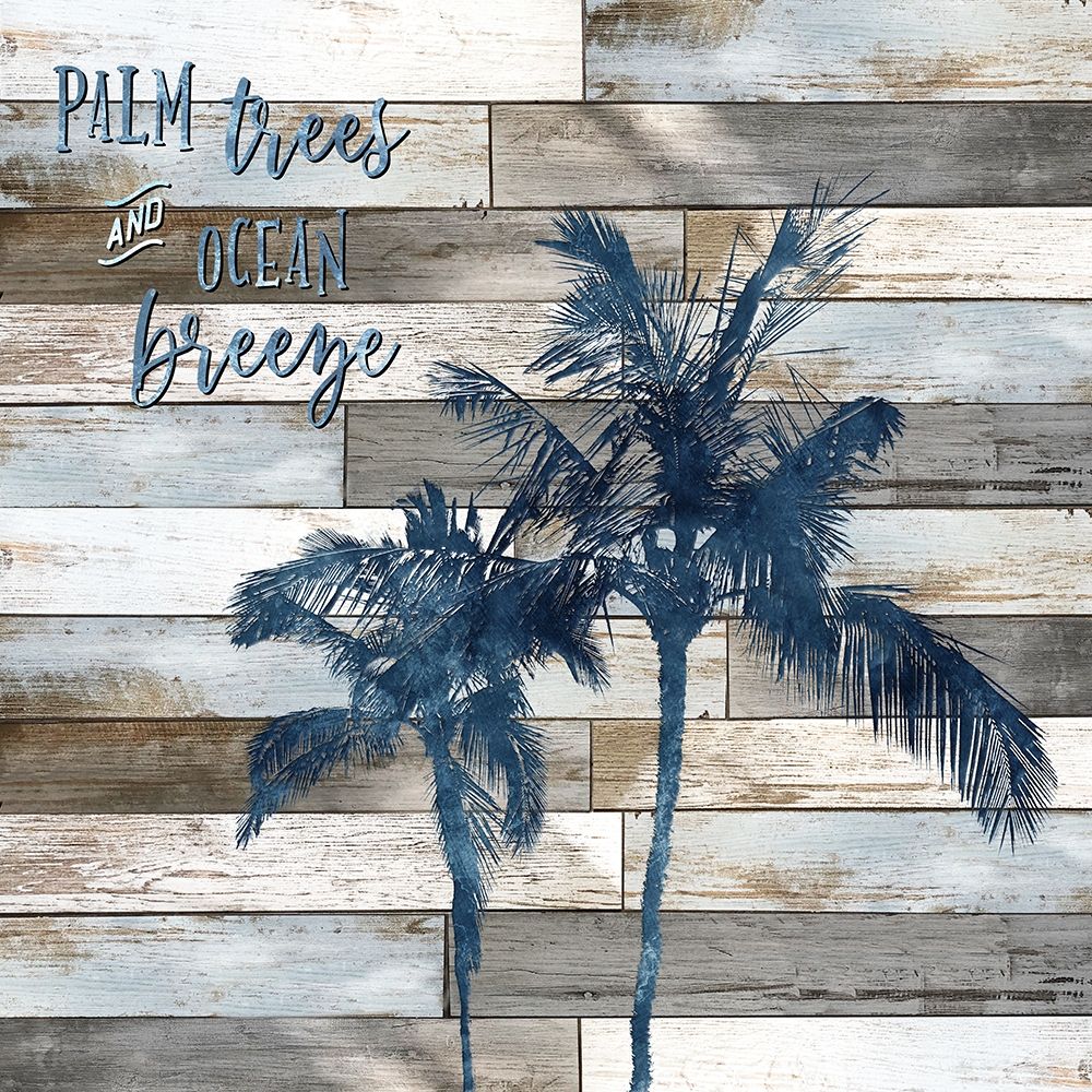 Palm Trees and Ocean Breeze art print by Natalie Carpentieri for $57.95 CAD