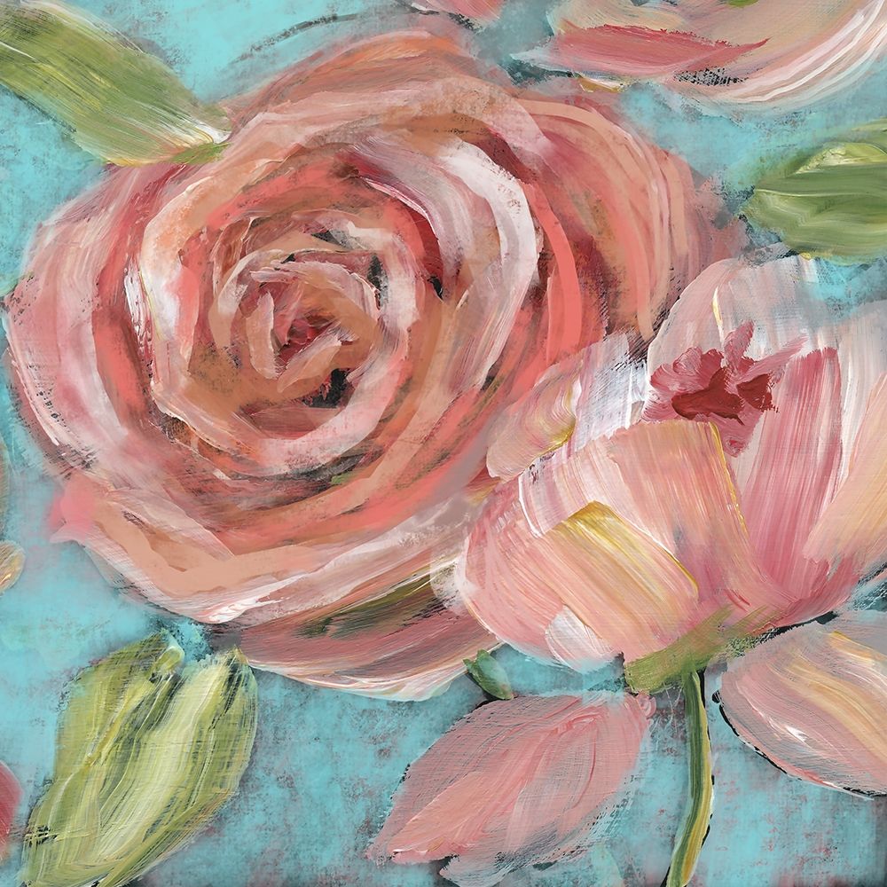 Blushing Coral Beauties art print by Nan for $57.95 CAD
