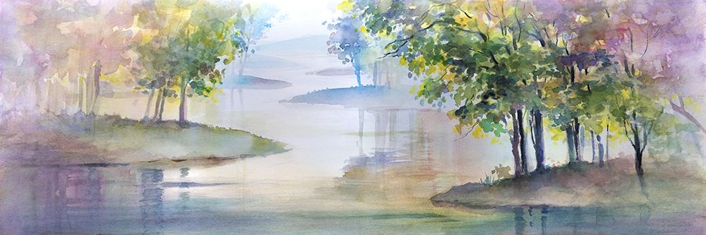 Meandering Lake II art print by Theresa Troise Heidel for $57.95 CAD