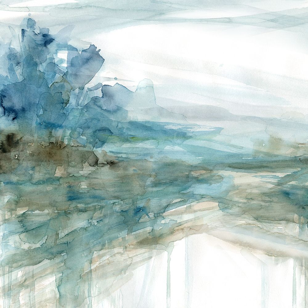 Shimmering Treeline I art print by Carol Robinson for $57.95 CAD