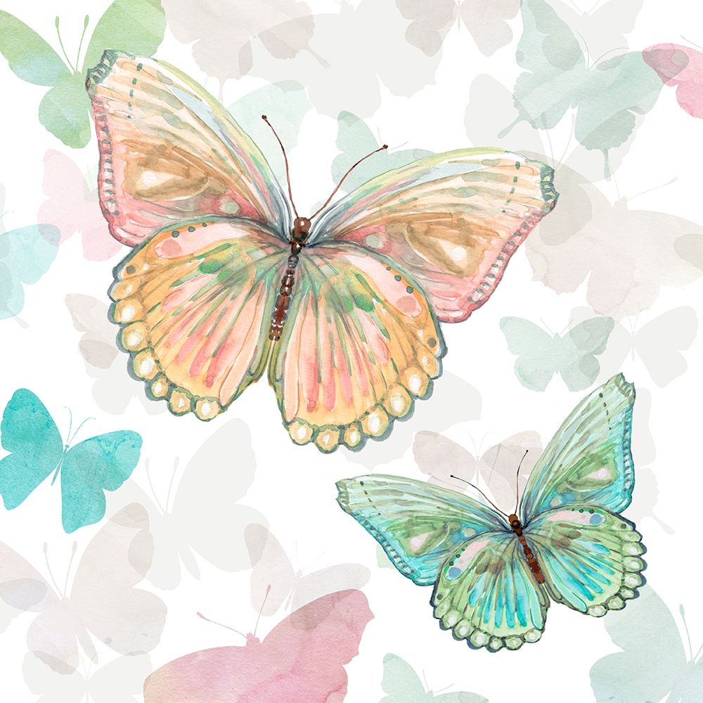 Asbury Garden Butterflies I art print by Carol Robinson for $57.95 CAD
