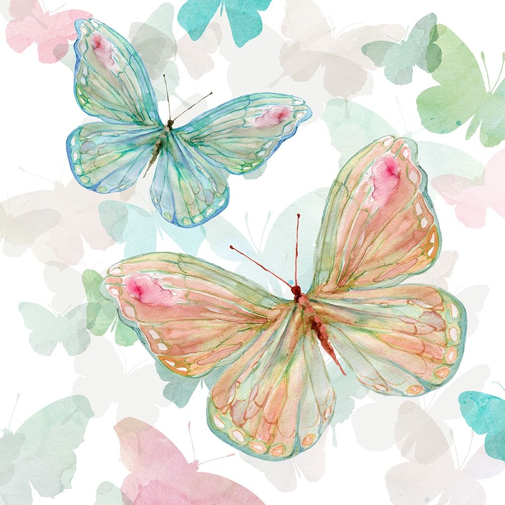 Asbury Garden Butterflies II art print by Carol Robinson for $57.95 CAD