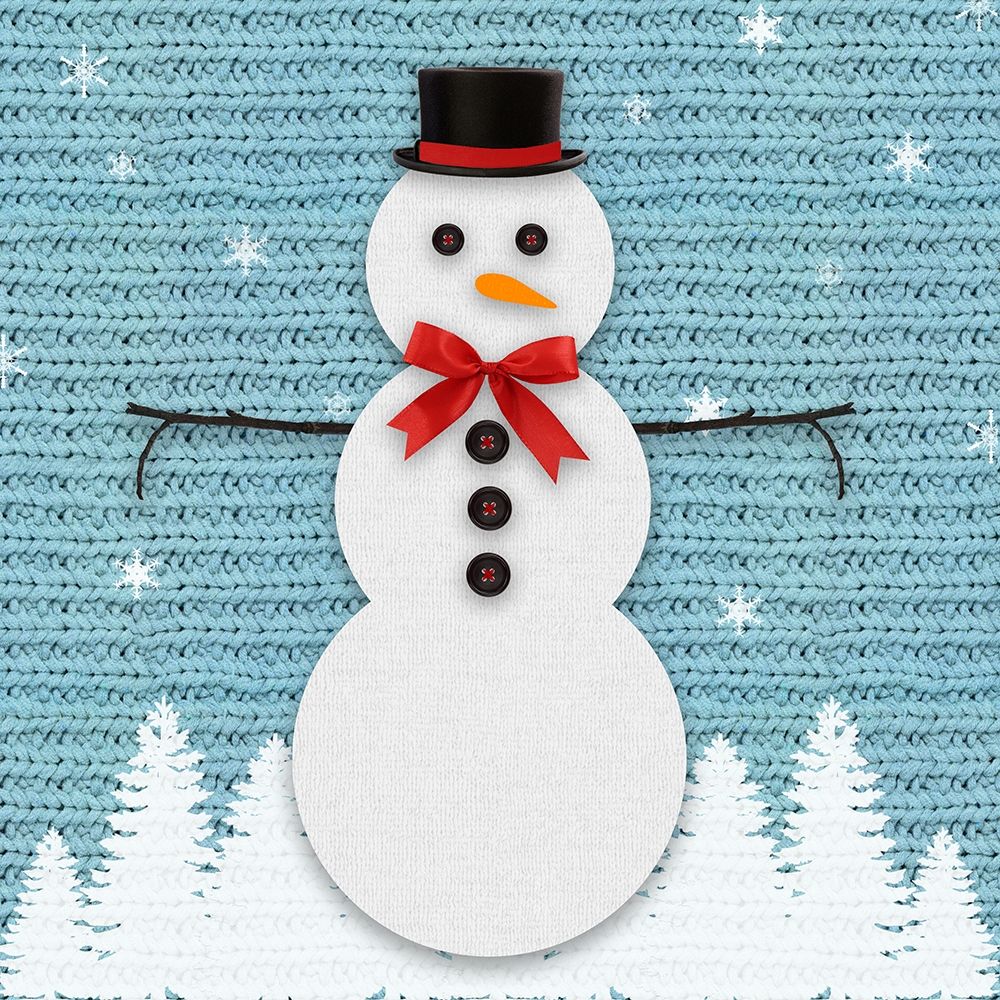 Wool Snowman art print by Daniela Santiago for $57.95 CAD