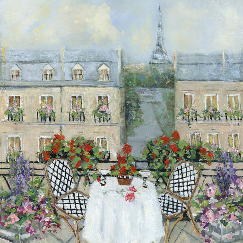 Paris Veranda art print by Sally Swatland for $57.95 CAD