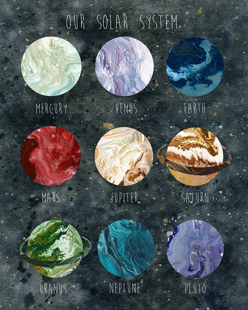 Solar System art print by Carol Robinson for $57.95 CAD