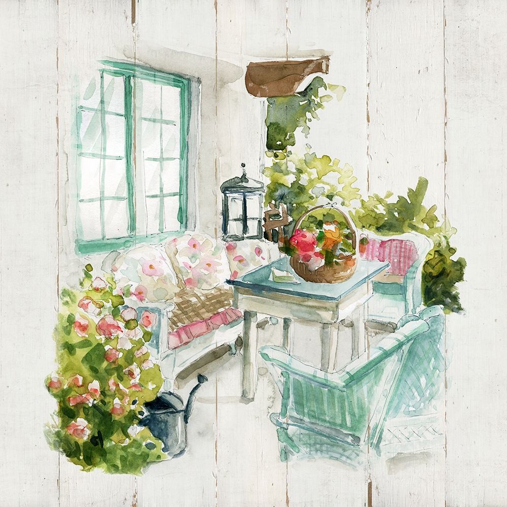 Shiplap Cottage Retreat art print by Carol Robinson for $57.95 CAD