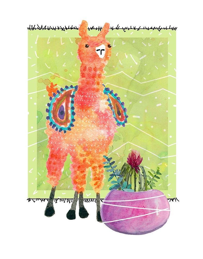 Lovely Llama I art print by Carol Robinson for $57.95 CAD