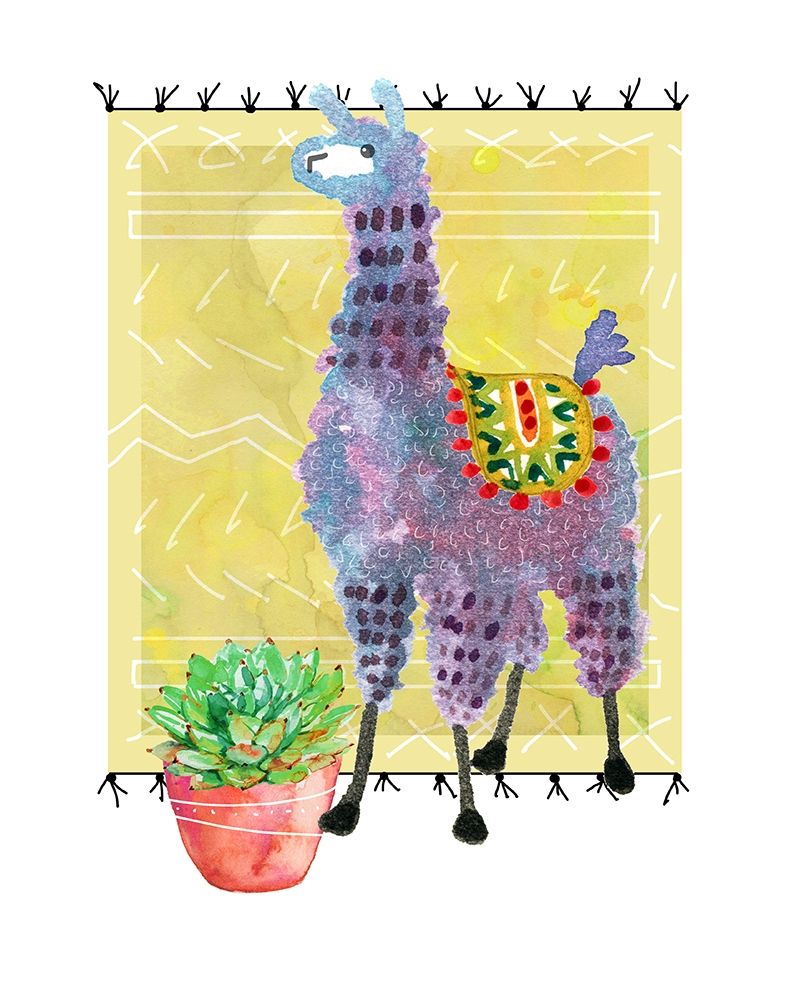 Lovely Llama II art print by Carol Robinson for $57.95 CAD