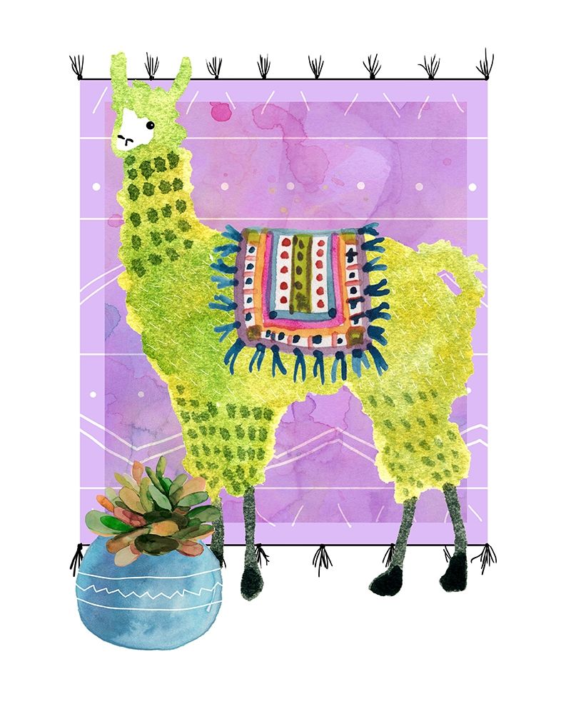 Lovely Llama IV art print by Carol Robinson for $57.95 CAD