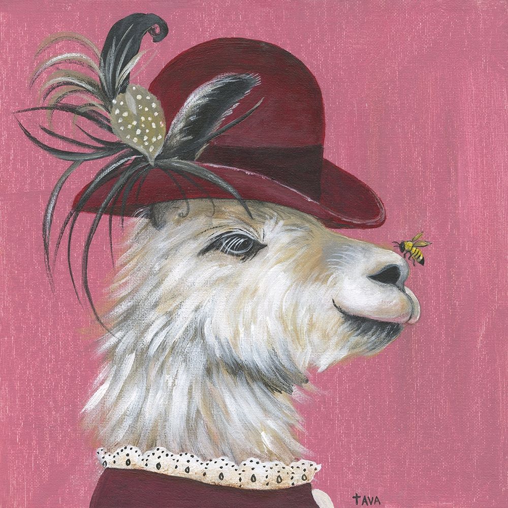Llama and Bee art print by Tava Studios for $57.95 CAD