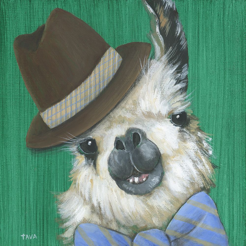 Llama Gentleman art print by Tava Studios for $57.95 CAD
