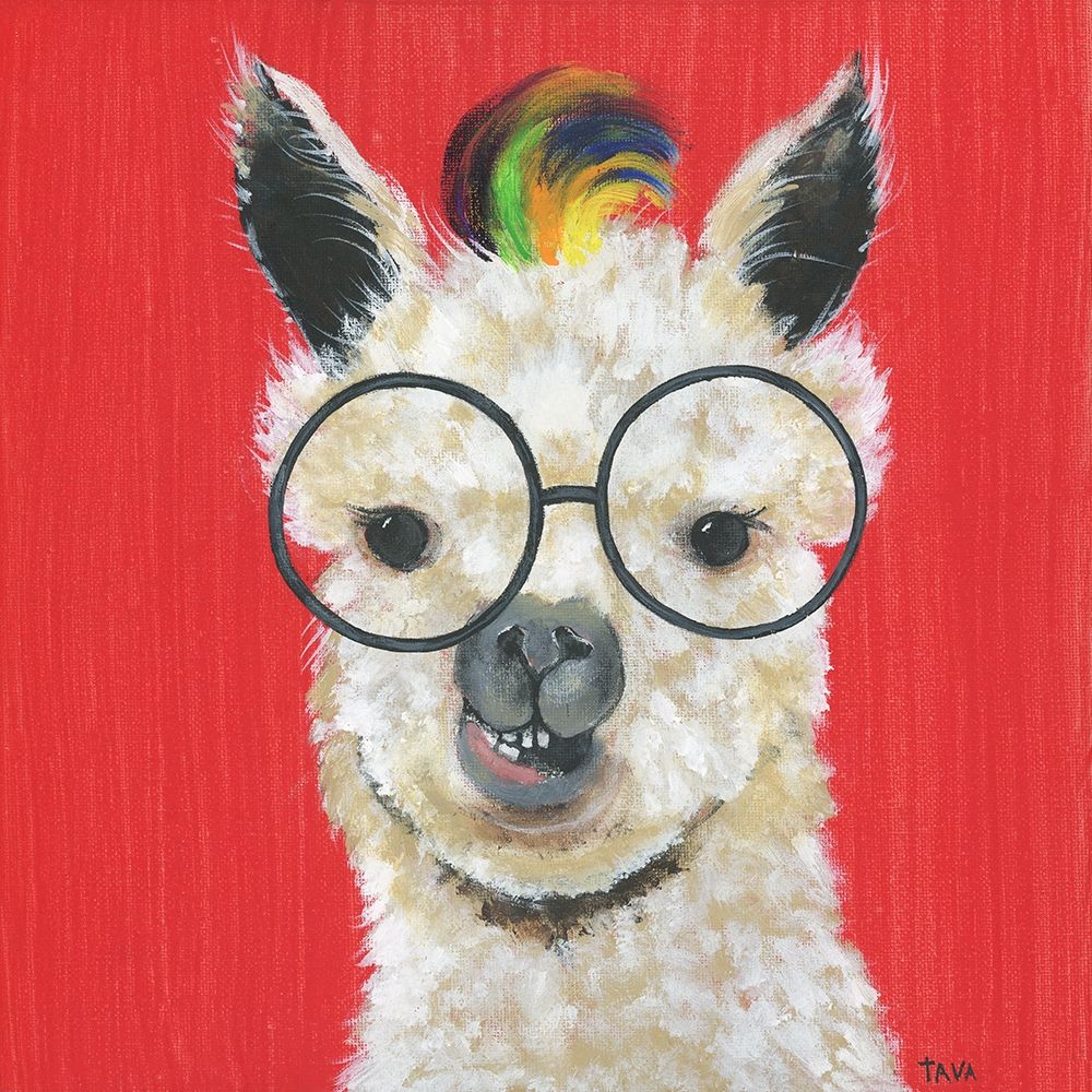 Llama Rockstar art print by Tava Studios for $57.95 CAD