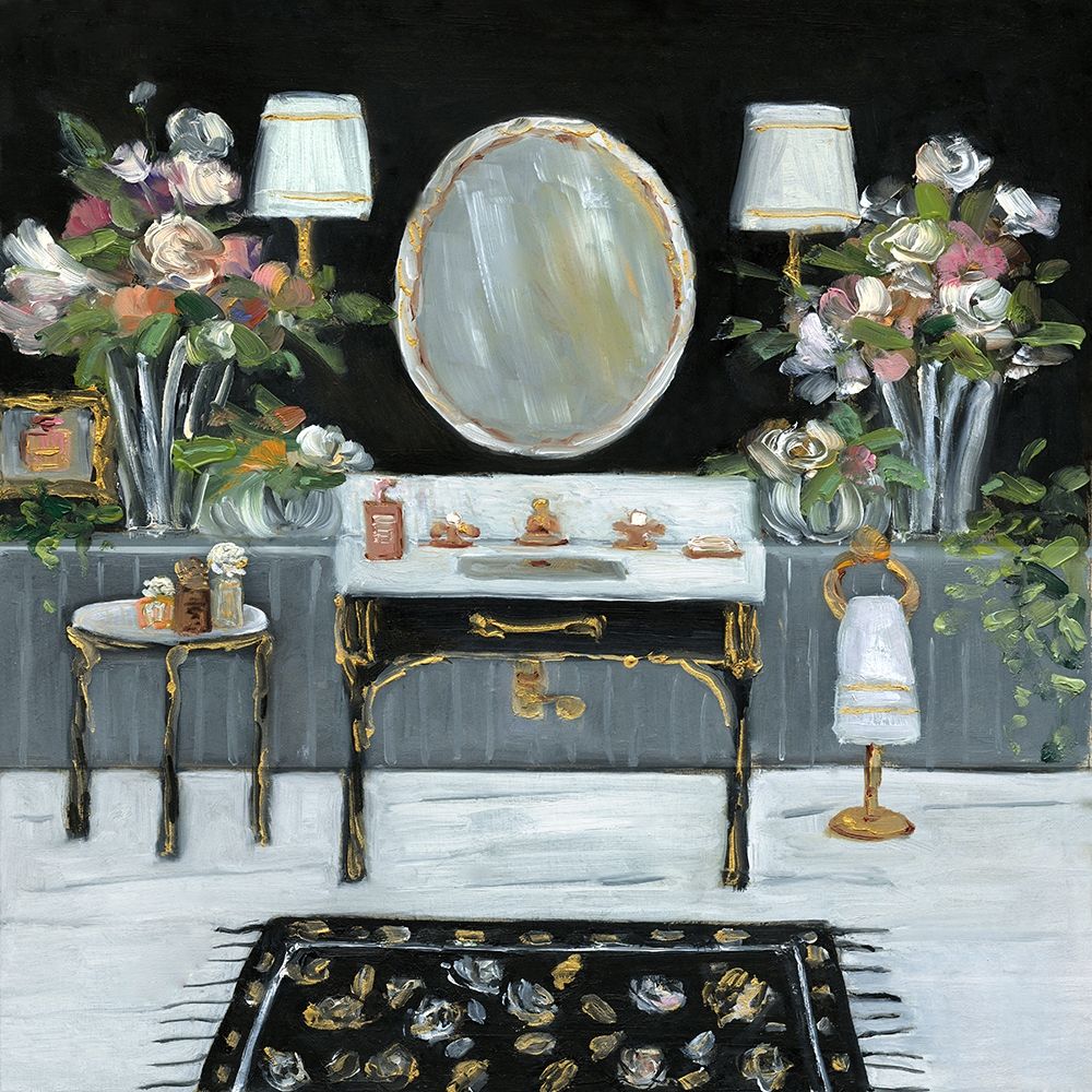 Femme Noir Bath III art print by Sally Swatland for $57.95 CAD