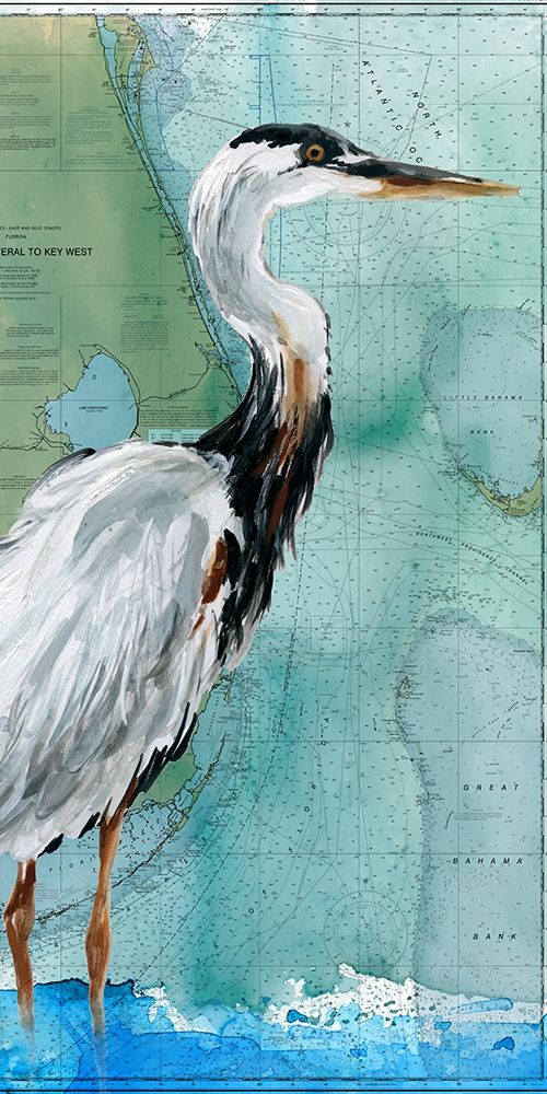 Key West Crane art print by Carol Robinson for $57.95 CAD