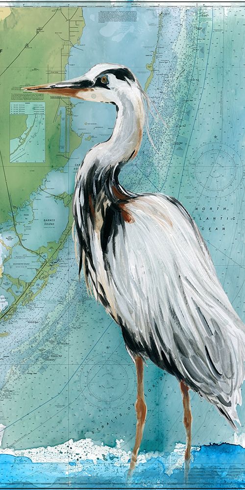 Biscayne Bay Crane art print by Carol Robinson for $57.95 CAD
